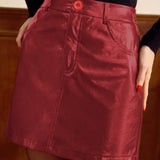 Højtaljet, A-formet nederdel