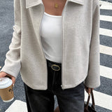 Stilfuld og alsidig langærmet jakke