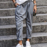 Damebukser med vide ben - Høj talje - Let og flagrende stof - Åndbar komfort