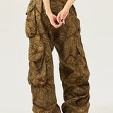 Cargobukser med vide ben i amerikansk vintagestil