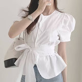 Kasi - Chic bluse med pufærmer