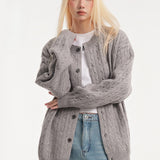 Kabelstrikket vest med afslappet pasform