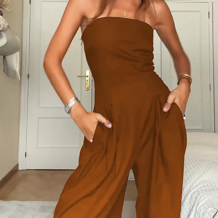 Damejumpsuit - Stropløs - Svajersnit - Elegant og Komfortabel