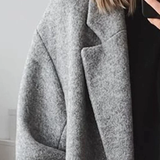 Chic og komfortabel oversized frakke, elegant, praktisk og moderne til kvinder