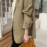 Afslappet, løstsiddende blazer