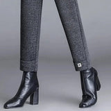 Sophie lige ben Chevronbukser | Uldbukser