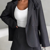 Elegant blazer- og shortssæt