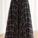 Lang ternet trapeznederdel