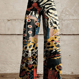 Trendy damebukser med vide ben - Komfortable og åndbare