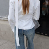 Vintage slim fit blazer i ensfarvet