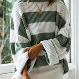 Dametrøje – Oversized pasform – Ribstrik – Rund hals – Behagelige lange ærmer