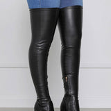 Høje ankelstøvler til kvinder - Ægte læder - Kraftig hæl - Rund tå - Komfort og elegance