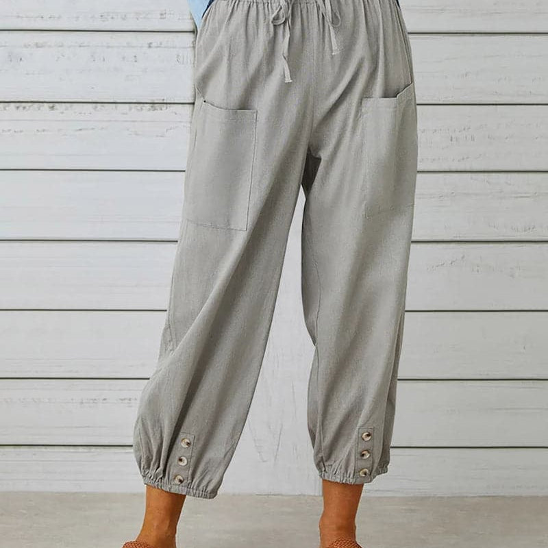 Damebukser - Højtaljet - Løstsiddende - Elegant og komfortabel