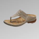 Damesandaler – Flip-Flop-design med tåstrop – Komfortsål – Udskæringsdetalje
