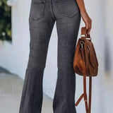 Højtaljede jeans med svaj