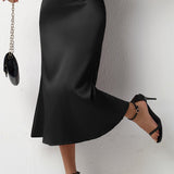 havfruehale satin nederdel