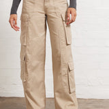 Vintage amerikanske højtaljede cargobukser med lige ben