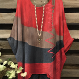 Jelva - Smuk løstsiddende flerfarvet bluse