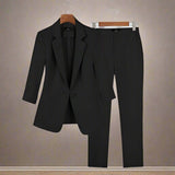 Dameblazer og bukser - Slim fit - Elegant og tidløs - Chic og elegant outfit