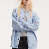 Kabelstrikket vest med afslappet pasform