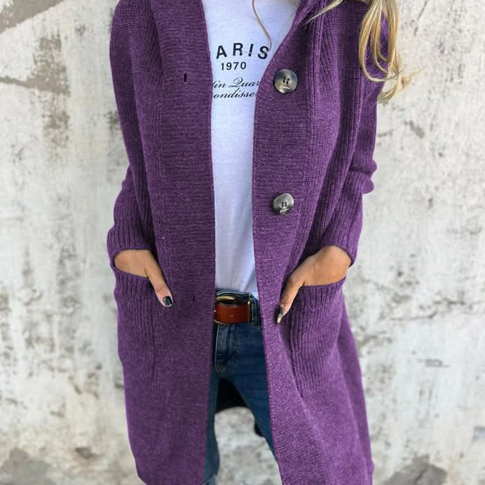 Elegant og behagelig mønstret cardigan til kvinder