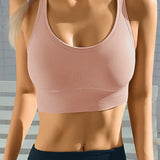 Damesports-bh – Medium støtte – Racerback – Åndbart, sømløst stof