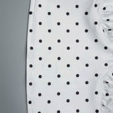 Sexet sæt med polkaprikket tanktop og bodycon-nederdel