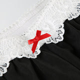 Cargobukser i urban stil med blondepaneler