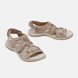 Damesandaler – Åben tå – Polstret sål – Komfortable justerbare stropper