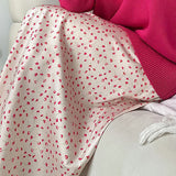 Højtaljet havfruenederdel med blomsterprint