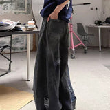 Vintage baggy jeans med revner