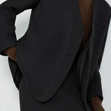 V-hals, enkeltradet blazer