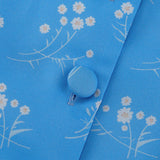 Todelt sæt: langærmet cardigan med digitalprint og rund hals