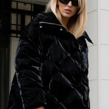 Overdimensioneret quiltet bomuldsjakke