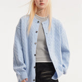 Kabelstrikket vest med afslappet pasform