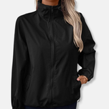 Damejakke – Afslappet pasform – Vandtæt og vindtæt – Lynlåskrave