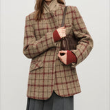 Retro ternet cropped blazer