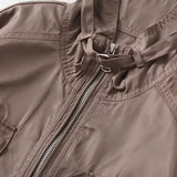 Kort cargofrakke med opretstående krave