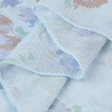 Slankende asymmetrisk blomstret striknederdel