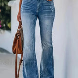 Højtaljede jeans med svaj