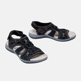 Damesandaler – Åben tå – Polstret sål – Komfortable justerbare stropper