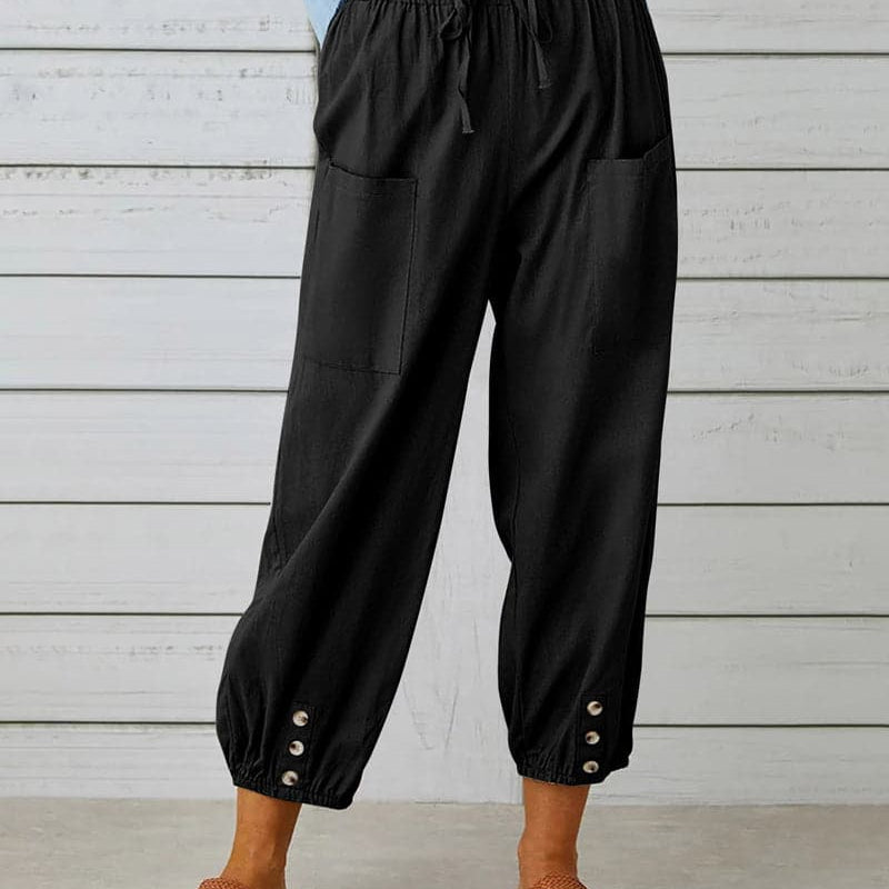 Damebukser - Højtaljet - Løstsiddende - Elegant og komfortabel