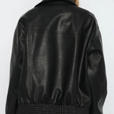 PU-læder baseballjakke