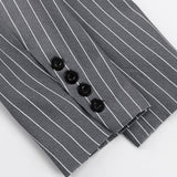 Trendy stribet blazersæt i to dele