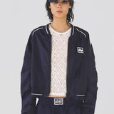 broderet retro bomberjakke