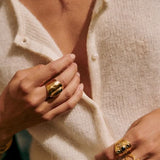 Let og stilfuld damecardigan med chin-mønster