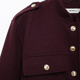 Retro kort jakke med knapper