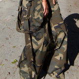 Afslappede camouflage cargobukser med flere lommer