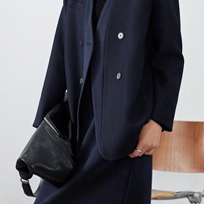 V-hals, enkeltradet blazer