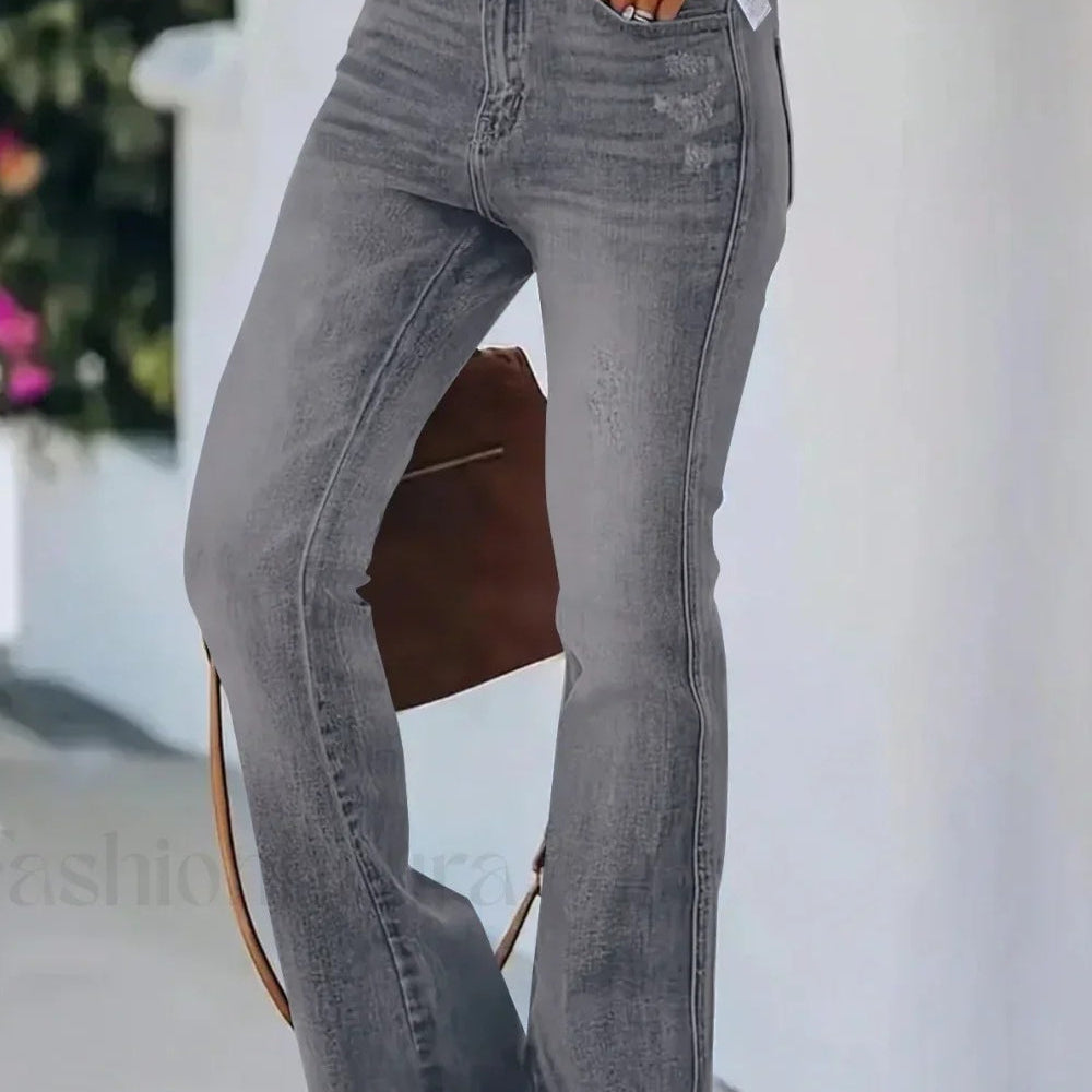 Højtaljede jeans med svaj